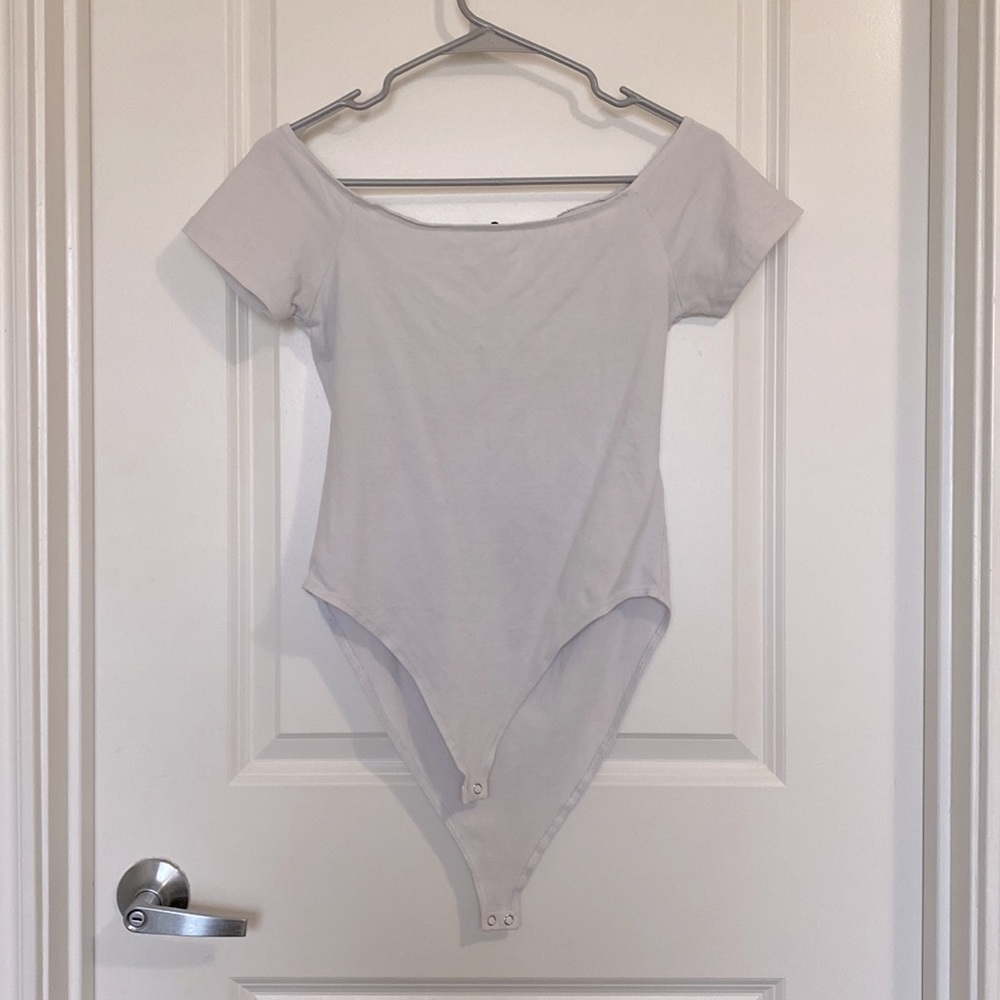 White top- buttons on bottom- size Medium